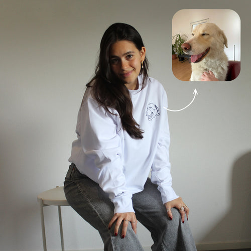 Custom Pet Embroidery Sweatshirt Small