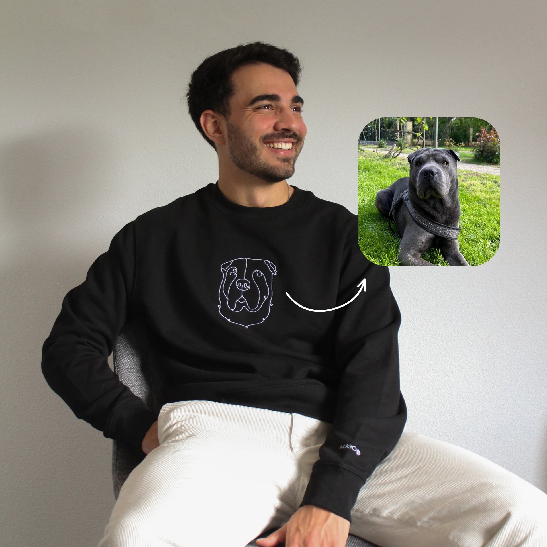 Custom Pet Embroidery Sweatshirt
