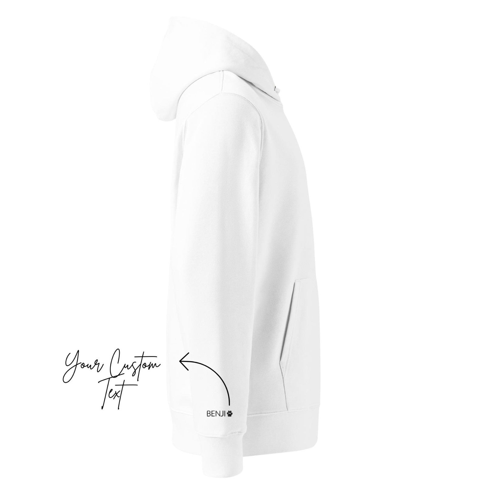 White shirt with 'BENK' branding on a white background