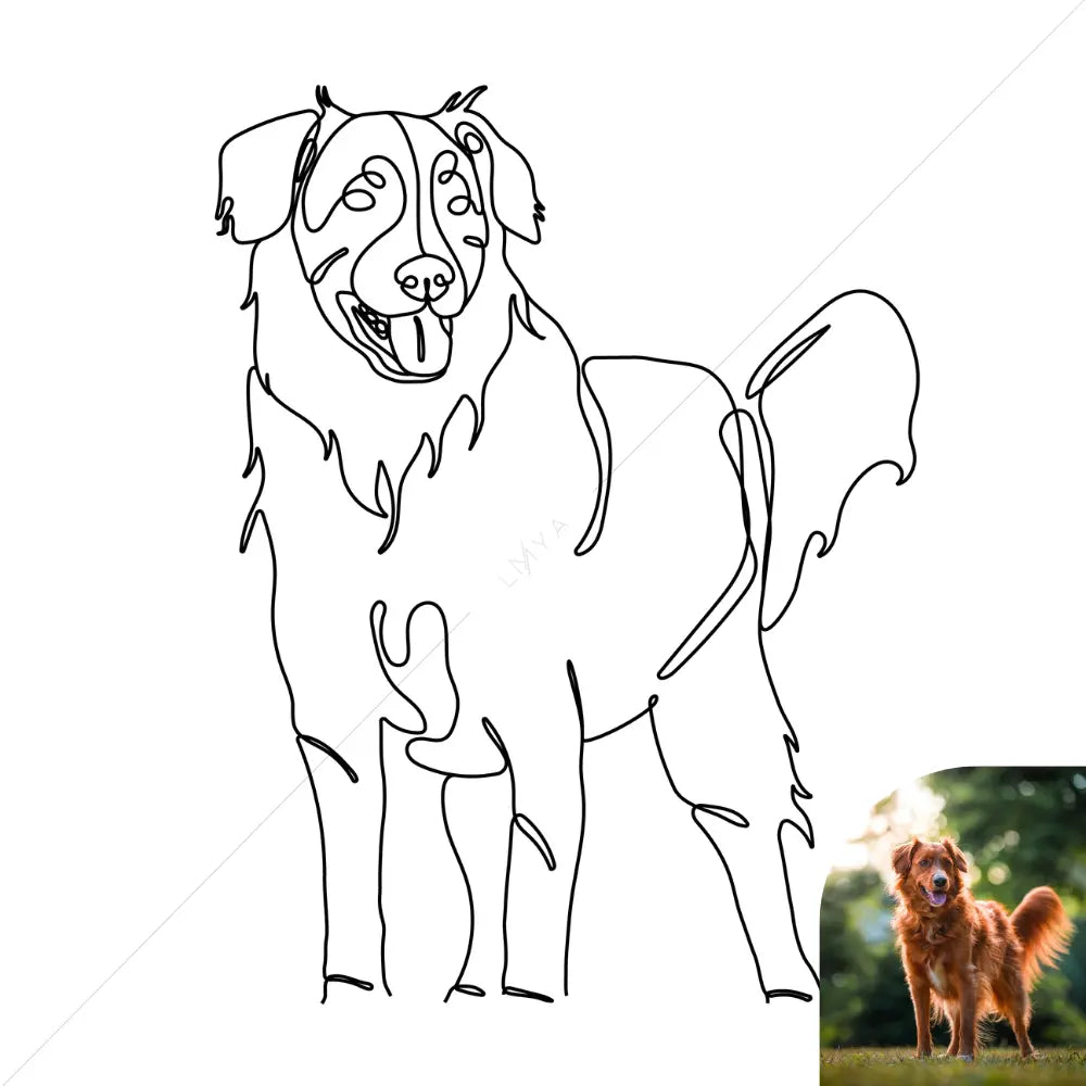 Digital Portrait - Forever In One Line