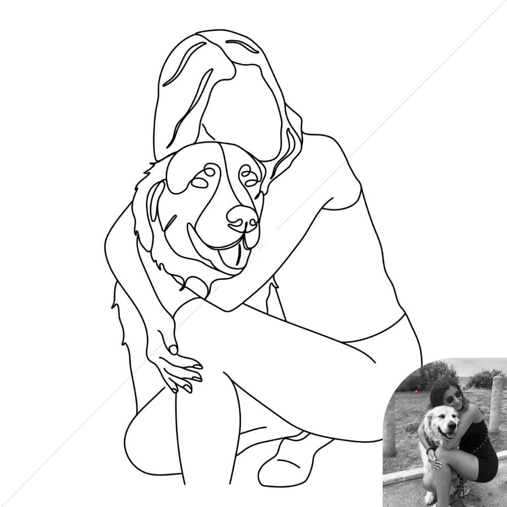 Digital Portrait - Forever In One Line