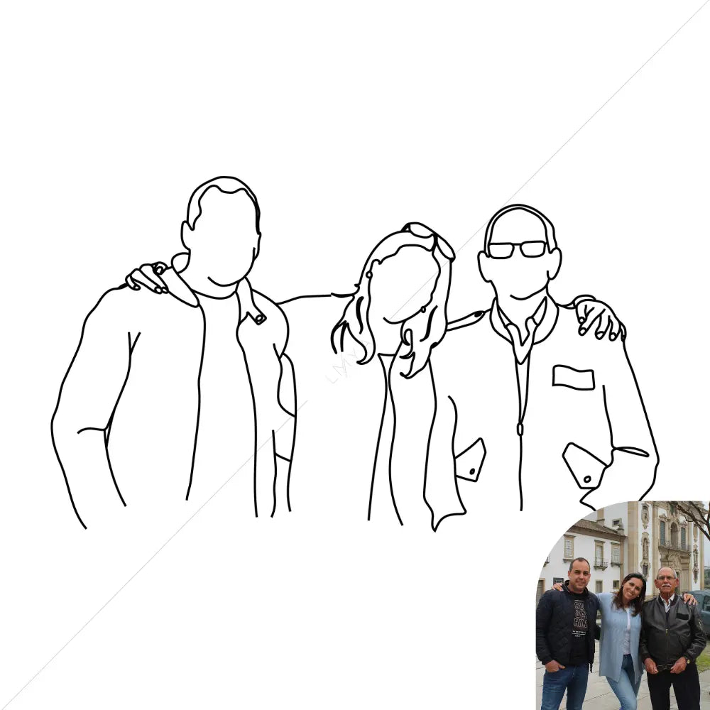 Digital Portrait - Forever In One Line