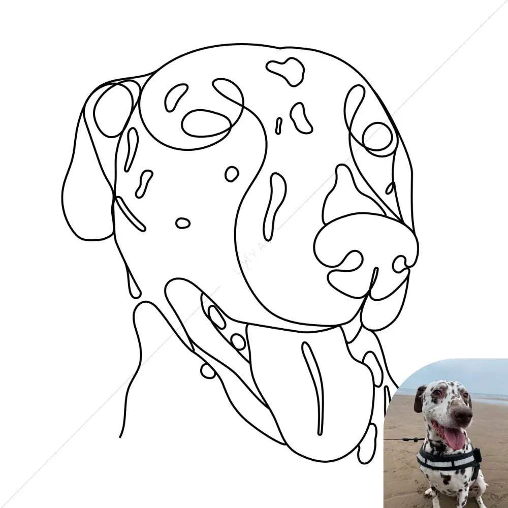 Digital Portrait - Forever In One Line