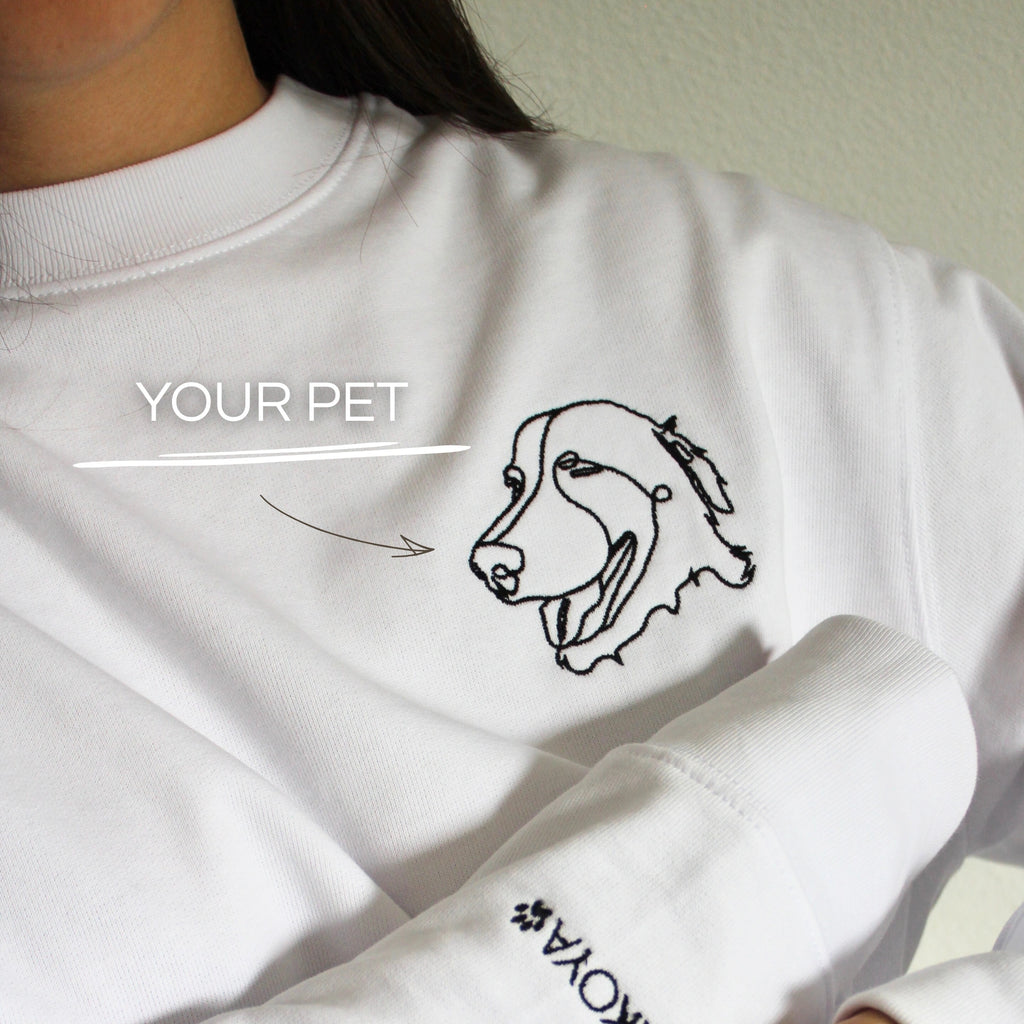 Custom Pet Embroidery Sweatshirt Small