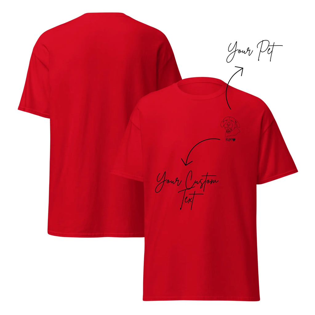Custom Pet Embroidery T-Shirt Small