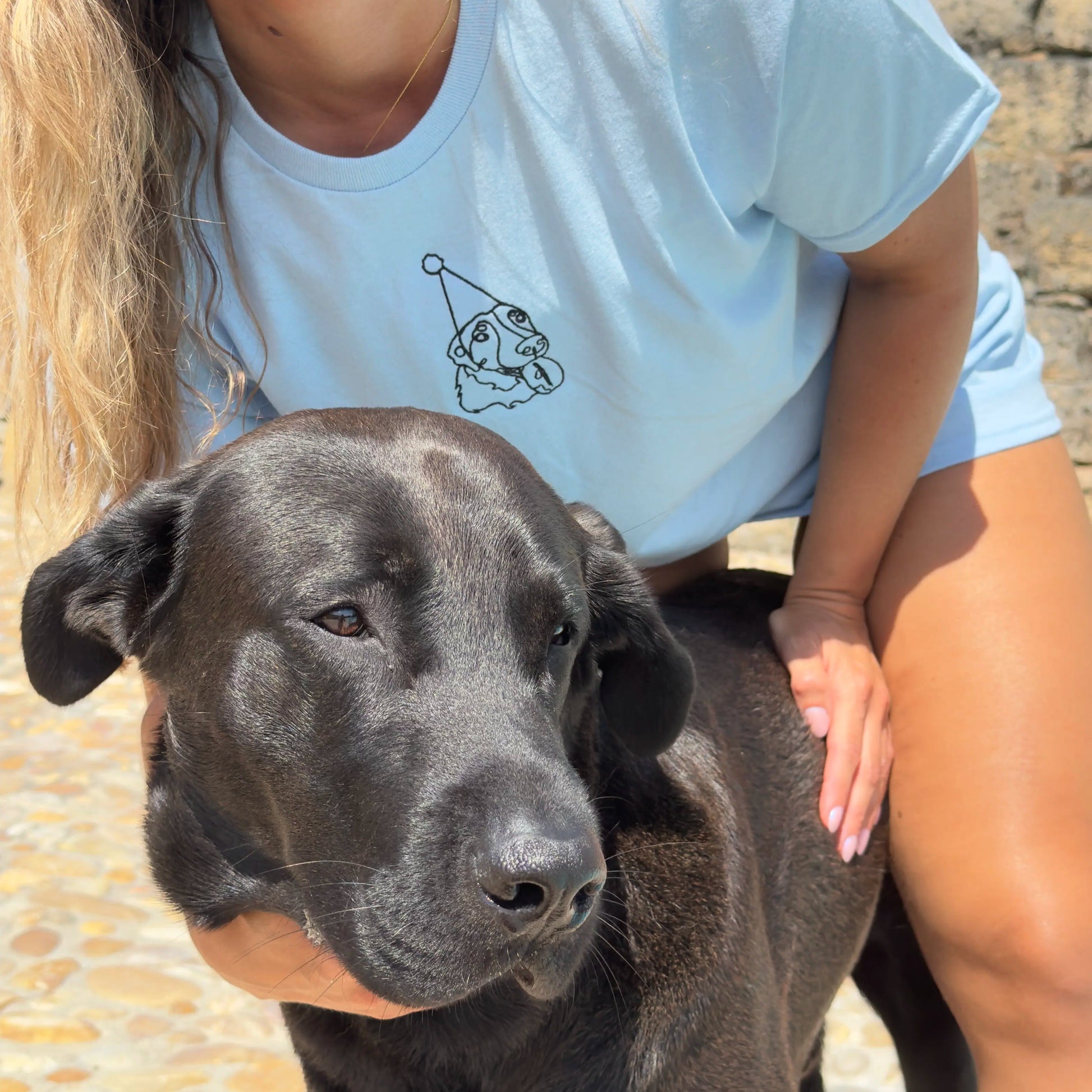 Custom Pet Embroidery T-Shirt