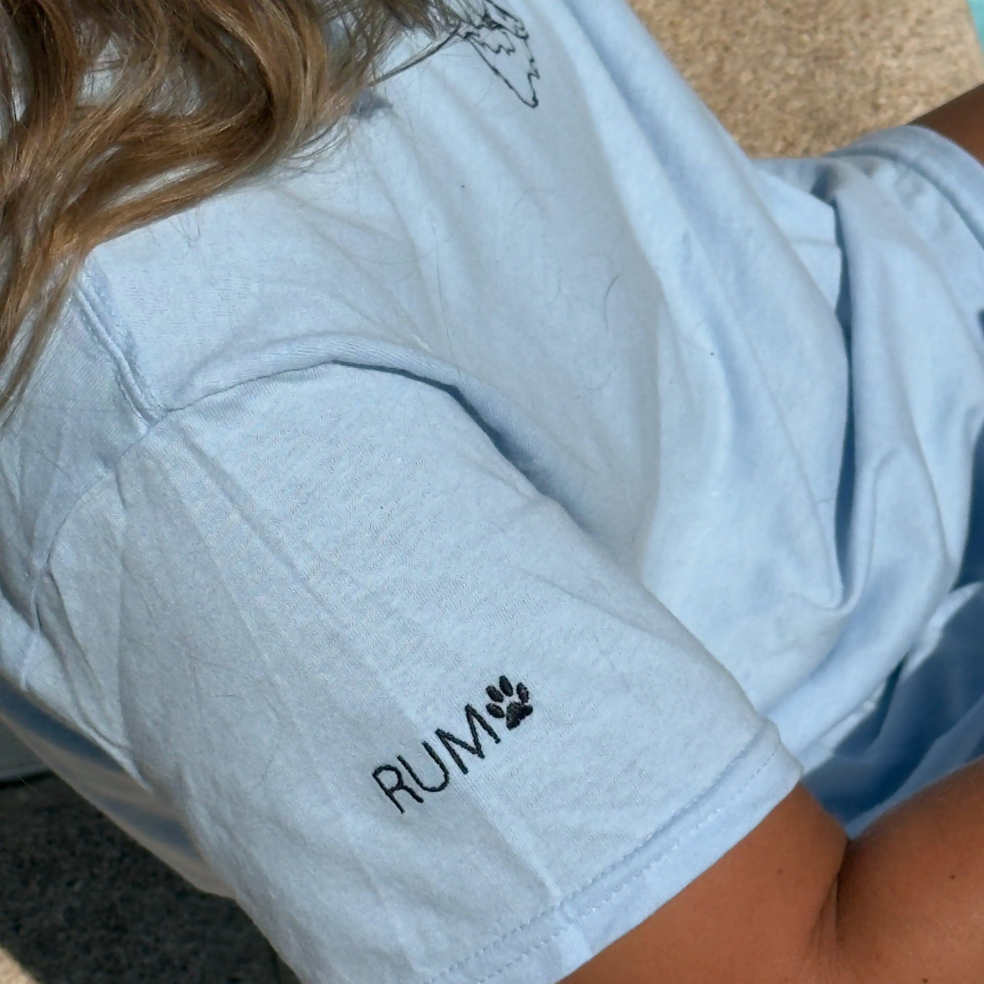 Custom Pet Embroidery T-Shirt