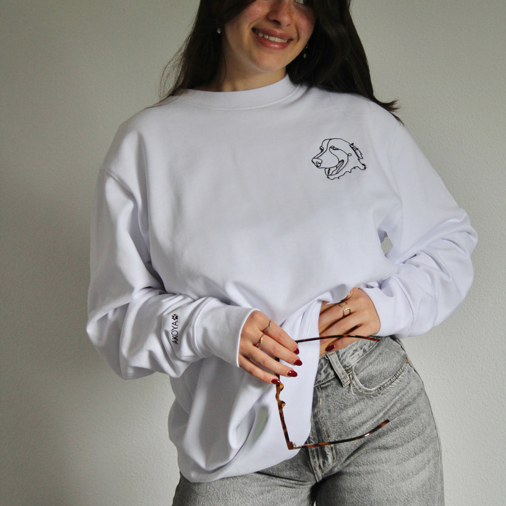 Custom Pet Embroidery Sweatshirt Small